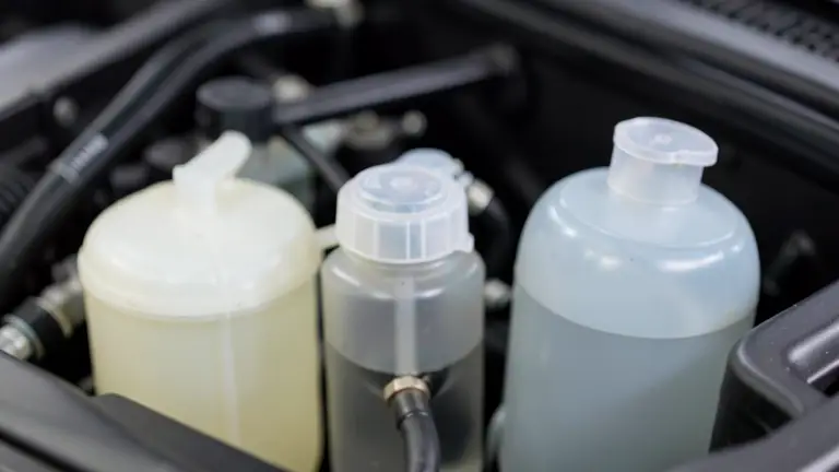 Engine bay fluid reservoirs